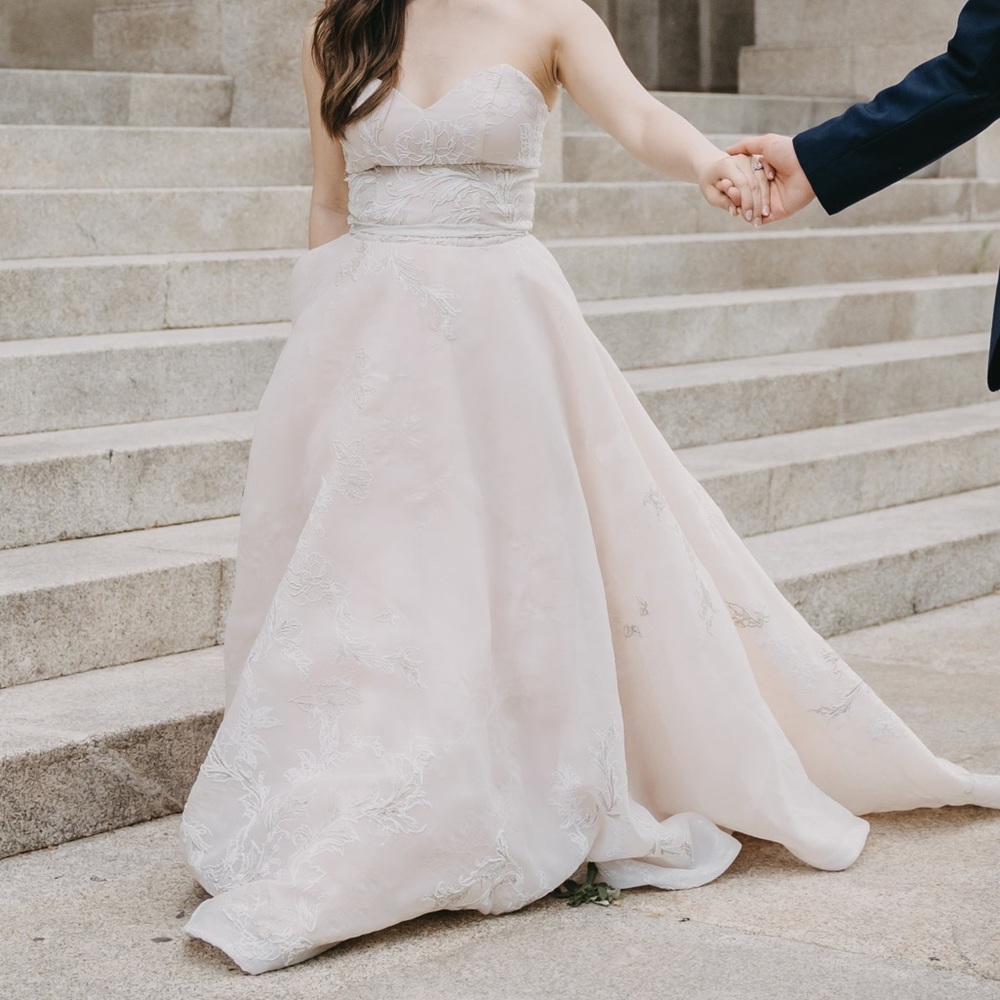 Viero Bridal Pink Floral Gown